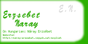 erzsebet naray business card